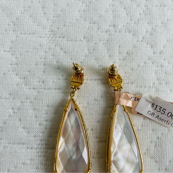 NWT Gas Bijoux Serti Drop Earrings in white - Picture 7 of 8